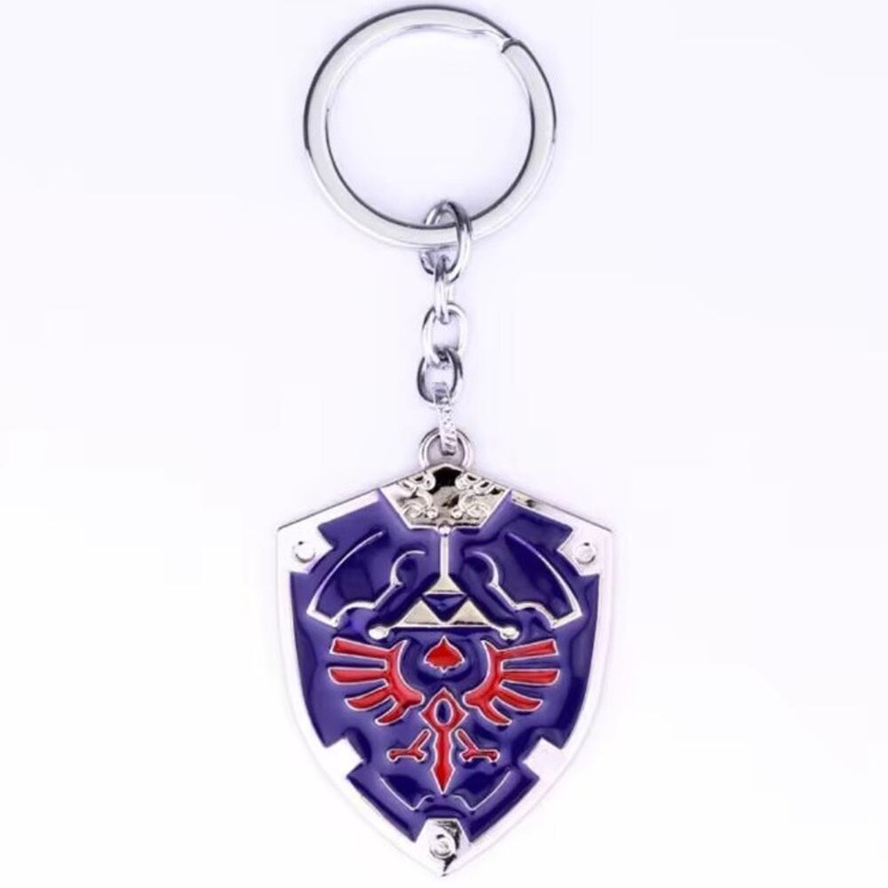 Zelda Keychain Hylian Master Shield Nintendo Cosplay Gamer BOTW Birthday Gift